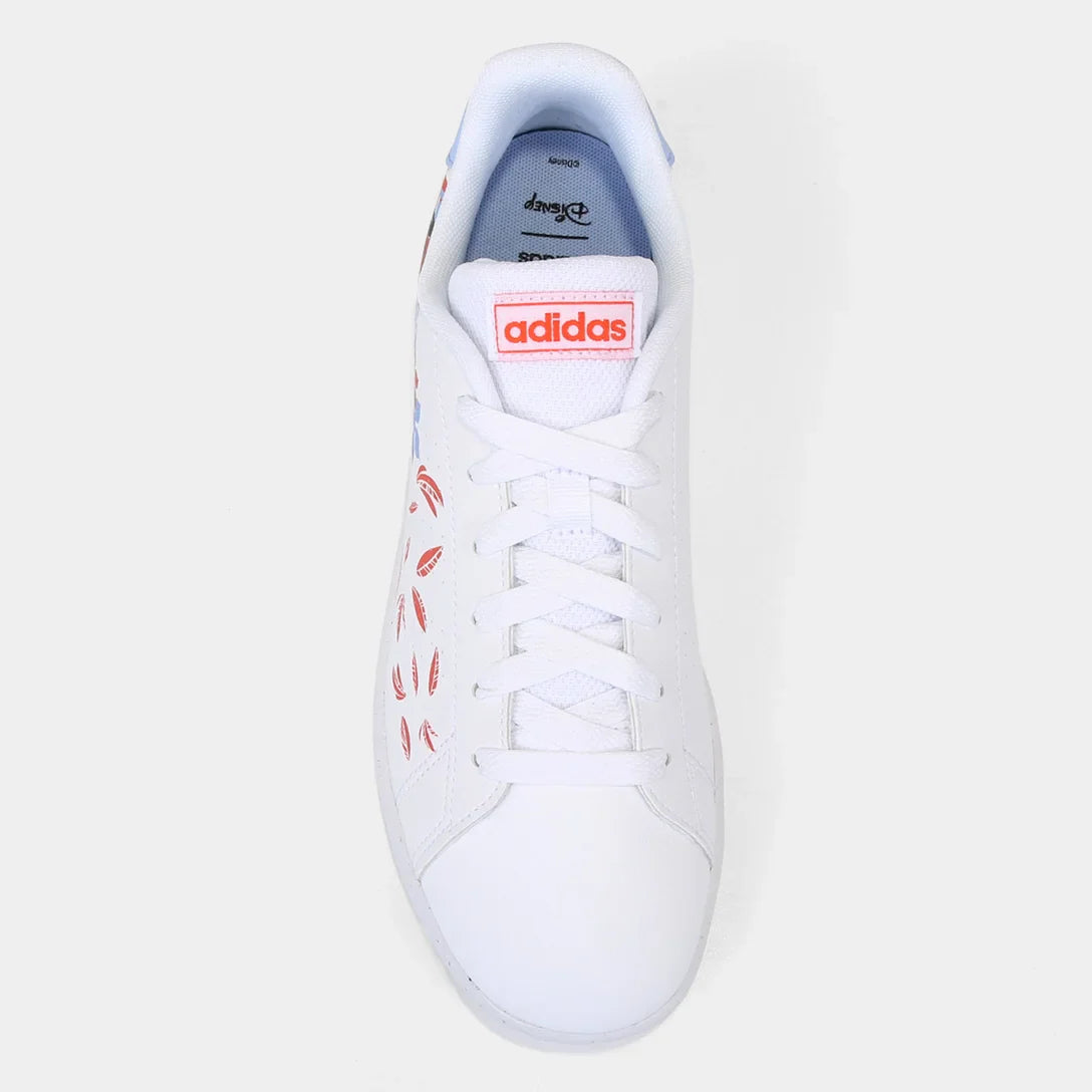 Tênis Infantil Adidas Advantage Moana - Branco+Azul